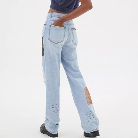 BDG High-Waisted Cowboy Jean – Printed Patchwork - Size 24 - Picture 2 of 16